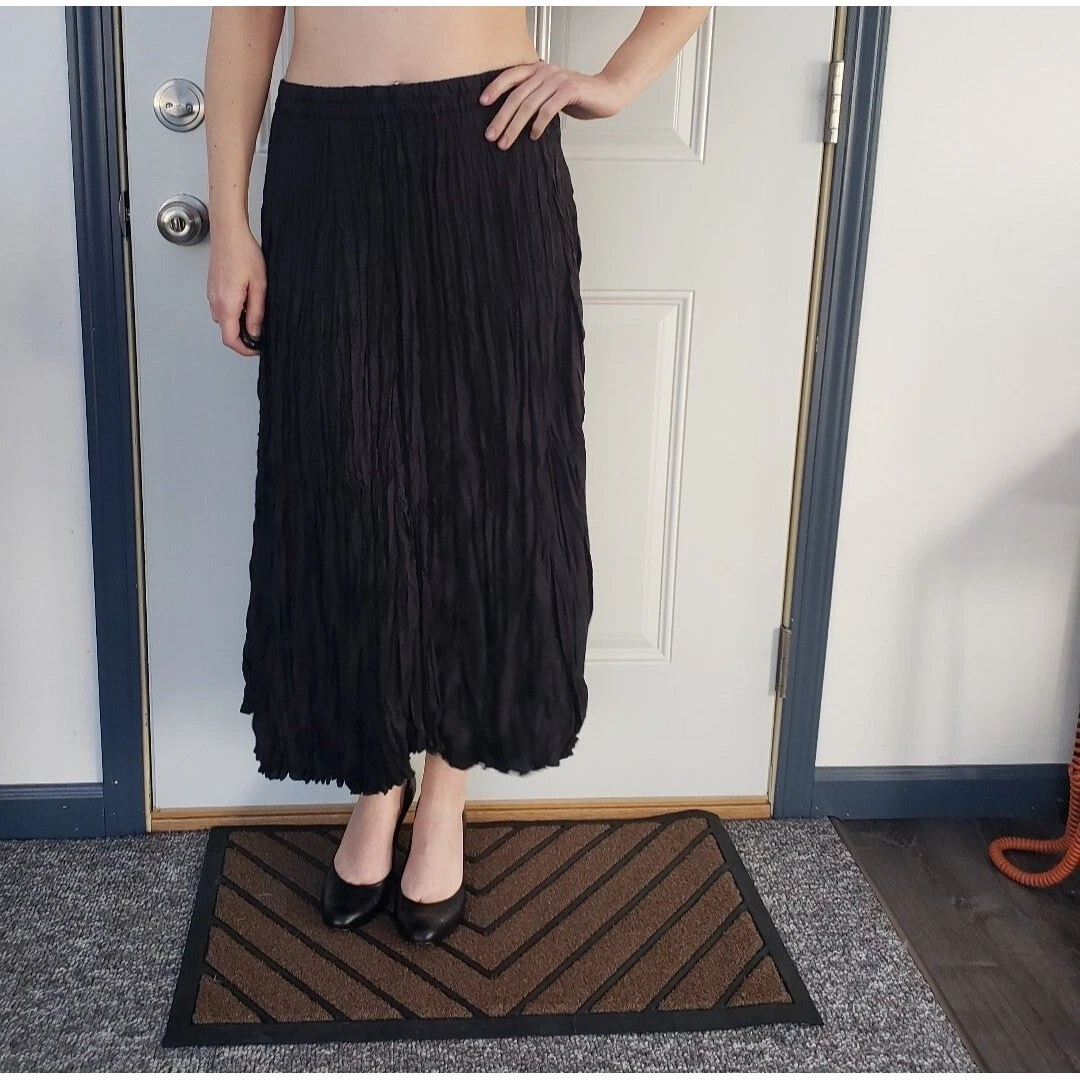 Black midi skirt 90s cheap