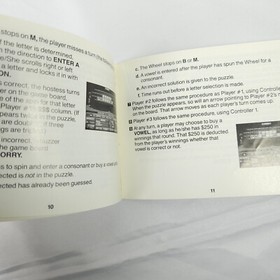 WHEEL OF FORTUNE Nintendo NES Instruction Booklet Manual *ONLY*