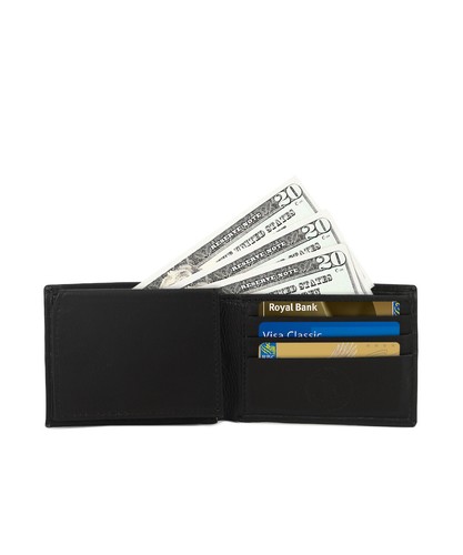 Genuine Leather Minimalist Bifold Wallets For Men RFID Blocking Slim Mens Wallet - Picture 4 of 9