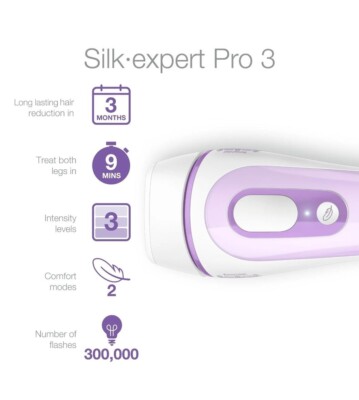 Braun Silk Expert Pro 3 PL3012 Latest Generation IPL for Women