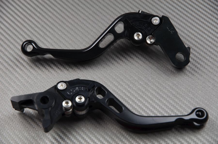 Leviers courts anti-fatigue pour KAWASAKI Versys X 300 contre l'écartement d'origine