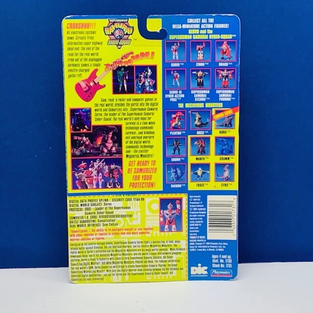 Экшн-фигурка сверхчеловека Samurai Syber Squad игрушка Playmates как новая на картонке 1994 сервопривод BMC2 - Изображение 4 из 4