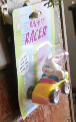 Fun World Rabbit Racer Easter Unlimited Rabbit Racer Pink and Yellow Car | eBay