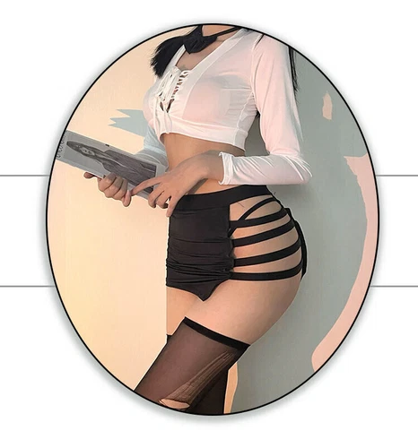 Sexy Lingerie Women Cosplay Costumes Top Skirt Uniform Office Secretary Dress - Picture 14 of 21