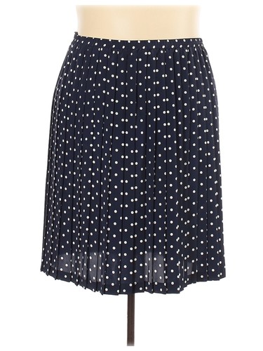 Leslie Fay Women Black Casual Skirt 22 Plus