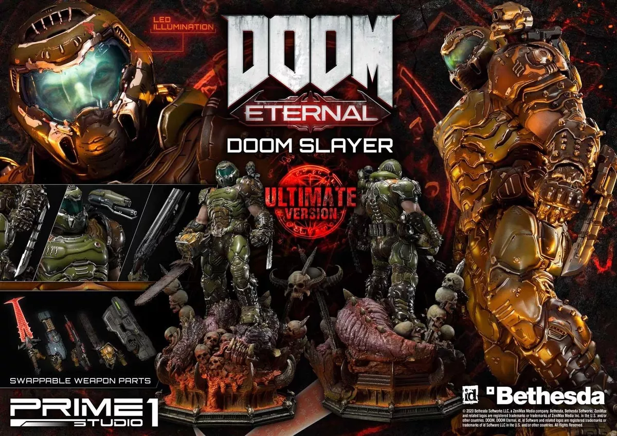 DOOM Eternal Doom Slayer Figure – Official Bethesda Gear Store