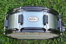 NEW PDP by DW DOUBLE DRIVE SNARE DRUM in GRAY METAL for YOUR DRUM SET! LOT #G535