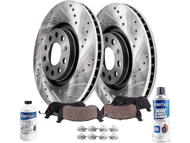 For Audi Allroad Quattro Brake Pad and Rotor Kit Detroit Axle 68731YGYR