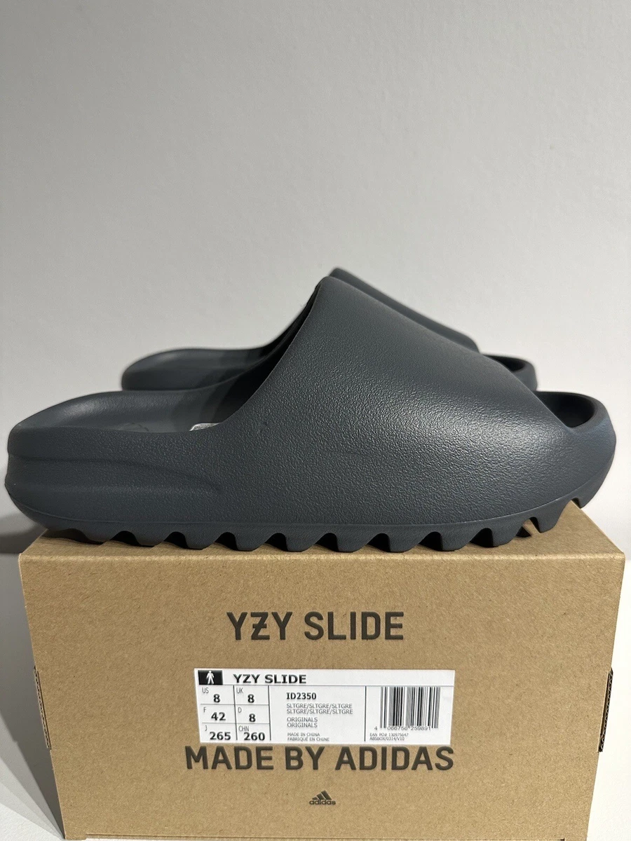 Adidas Yeezy Slide “Slate Grey” 8UK✓ Brand New?Fast ship✓ | eBay