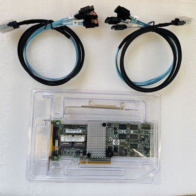 LSI LSI00202 Megaraid SAS 9260-8i RAID controller+SFF-8087 to (4) SATA cables