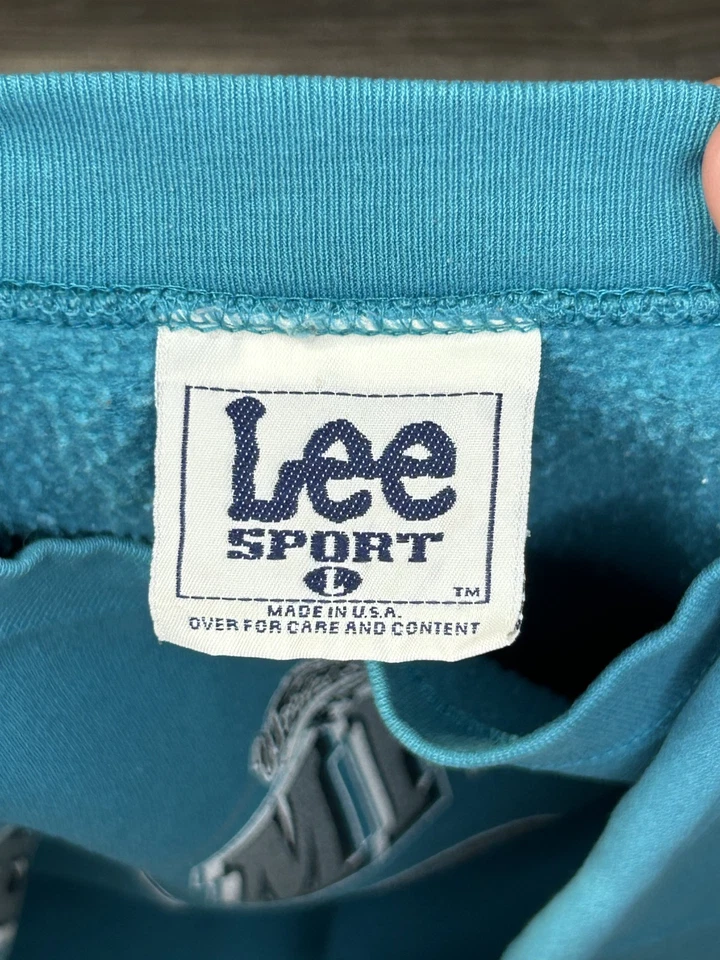 复古 90 年代 Nutmeg Lee 运动 MLB 佛罗里达马林鱼队世界冠军运动衫 L — 第 3/4 张图片