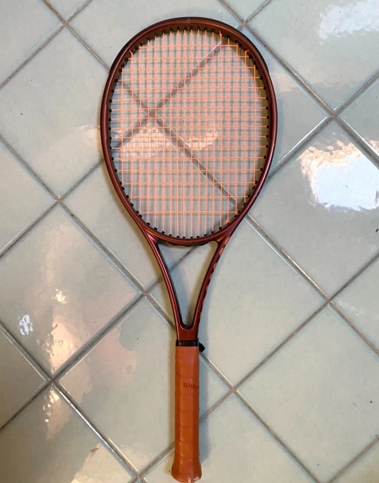 Wilson PRO Staff 97L CV Camo Incordata: No 290G Racchette Da Tennis Racchette Da Torneo Nero - Grigio 3 - Foto 2