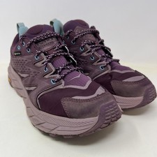 Hoka One One Anacapa Low GTX Shoes Womens 9.5 Purple Gore-Tex 1119373 GWEL