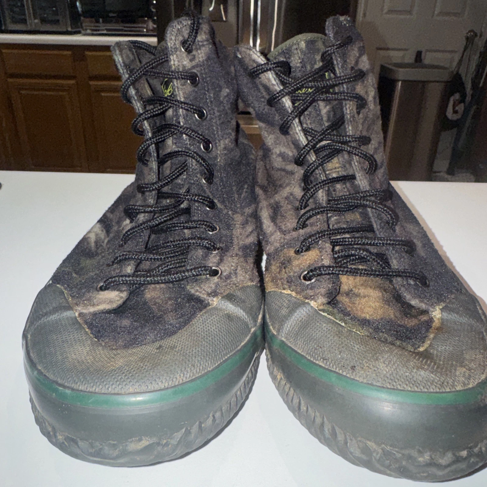 Cabela’s Camo Steel Shank Canvas Boots Men's Size 11 [S4]