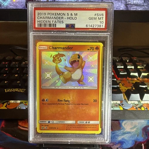 Charmander SV6/SV94 Hidden Fates: Shiny Vault Holo PSA 10