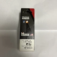 M.K. Morse MA35PS Arbor 3/8" Hex, Pin Arbor 5/8-18, High Speed Steel Pilot Drill