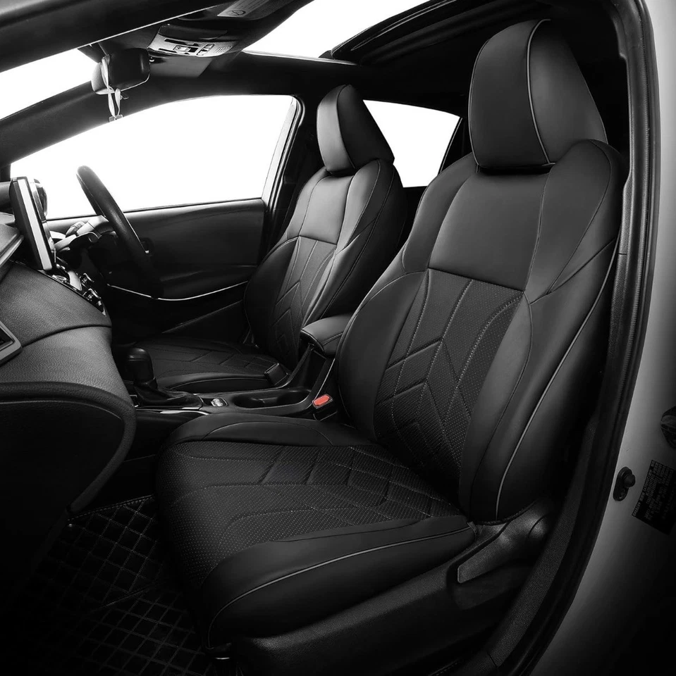 Чехлы на сиденья, Toyota RAV4, комплект, 2019 2020 2021 2022 2023 2024 2025, кожа, - Изображение 2 из 4