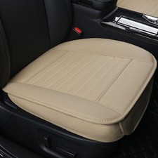 Single Seat Cover Without Backrest PU Leather Front Car Seat Cushion Cover,1pcs