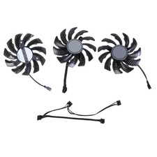 Quiet 4Pin Graphics Card Fan for RTX3050 3060 3060TI Graphics Card Radiator 3Pcs