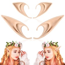 FRESHME Fairy Pixie Elf Ears - Short and Long One Size, A - 2 Pairs