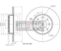 2 St. Bremsscheibe Maxgear 19-3338 Hinterachse FüR Alfa Romeo