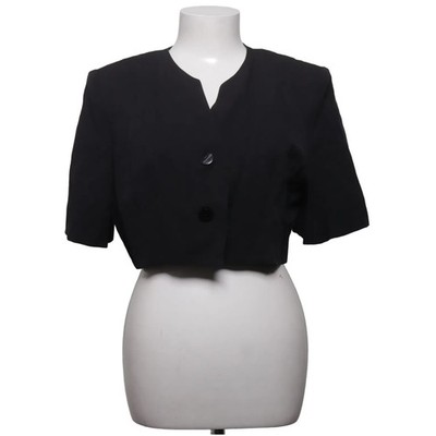 Tapioca, Blazer, Größe: 46, Schwarz, Polyester/Viskose, Einfarbig, Damen #JKH