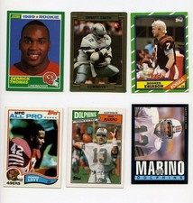 Lot of 6 - Boomer Esaiason, Emmitt Smith, Derick Thomas, Dan Marino,  ETC....