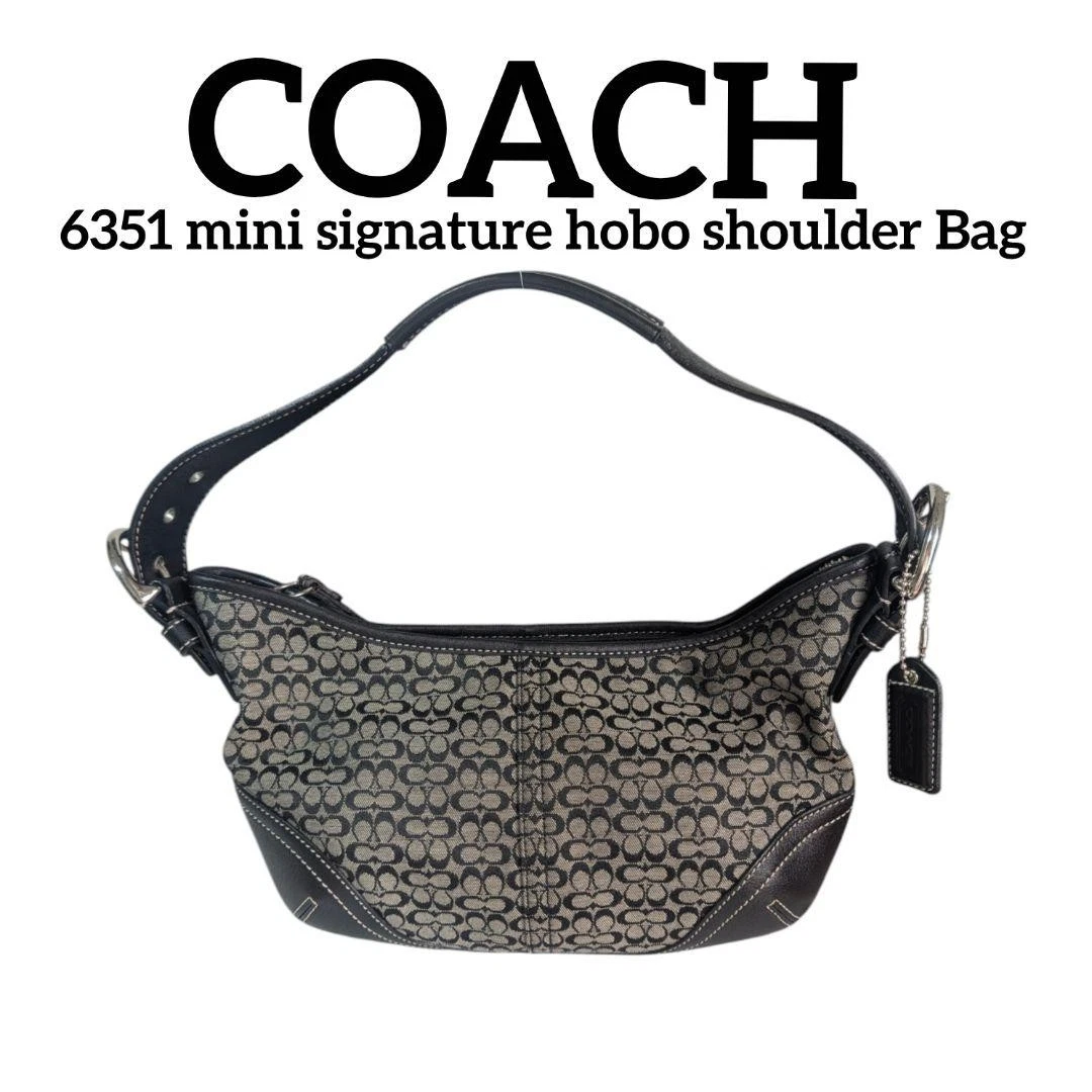 Coach Black Signature Hobo Bag | eBay