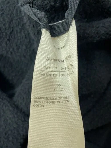 RICK OWENS DRKSHDW Felpa uno Cotone BLK DU18F7274 FEP2