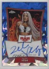 2025 Topps Chrome WWE Sapphire Edition Red Brand Zelina Vega #RBA-ZEL Auto 1co7
