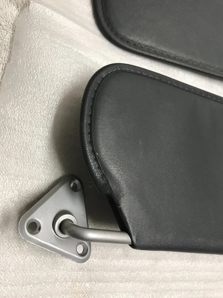 1981-1993 OEM DODGE RAM TRUCK RAMCHARGER FRONT LH RH SUN VISORS SUNVISOR - BLACK - Image 2 of 4