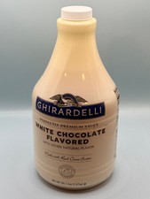 Ghirardelli White Chocolate Flavored Premium Sauce 5 lb Bottle