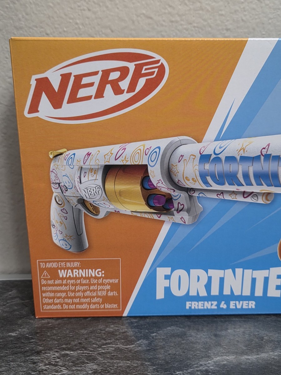 Nerf x Fortnite Frenz 4 Ever Revolver Dart Blaster New Bonus
