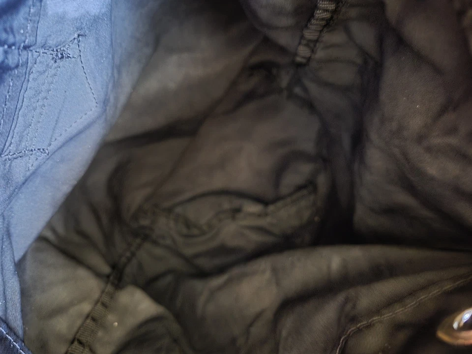 Винтажная сумка на шнурке STUSSY через плечо слинга черный нейлон ведро сумка - Изображение 4 из 4