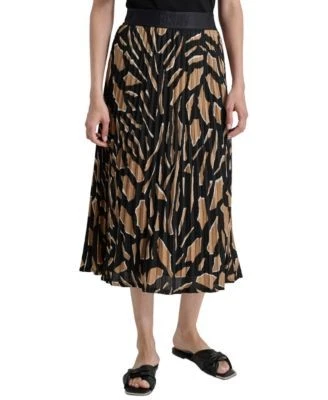 DKNY Womens Pull-On Printed Midi S Abs Geo Tr 755403530233 XL RT $99.0