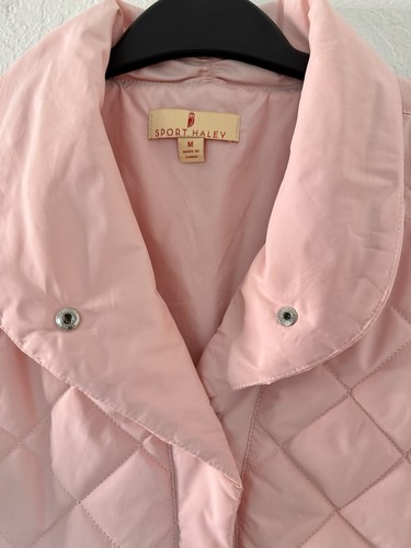 Sport Haley Womens Lightweight Quilted Thin Vest Pink Size M Snap Closure NWOT - Picture 3 of 5
