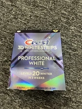 New Crest 3D White Professional Whitening Strips kit -20 Treatments Exp 05/27