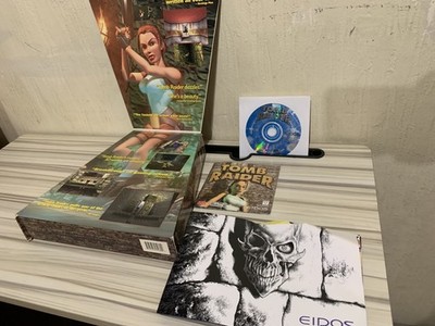 Tomb Raider Trapezoid Box Big Box PC Game Vintage 1996 CIB
