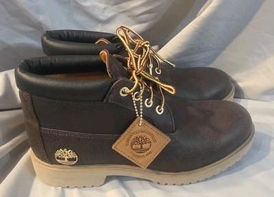 Timberland 1973 Newman Mid WP Boots Brown Men Size Preowned