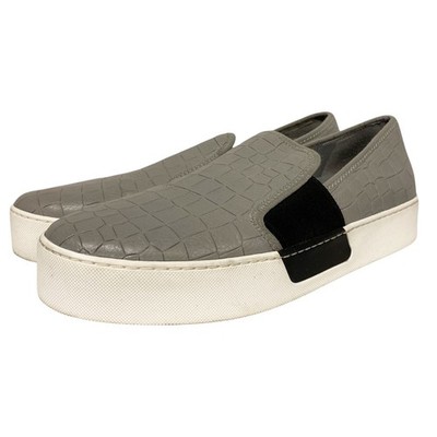 1.State Womens Size 9 Waylan Gray Croc Slip On Platform Sneakers