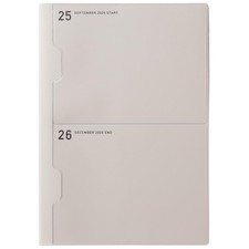 Laconic Planner 2026 A5 Monthly 2-Pocket White LAMS88-160WH