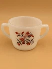 Vintage Fire King Oven Ware Milk Glass Primrose Sugar Glass 3” Made In USA