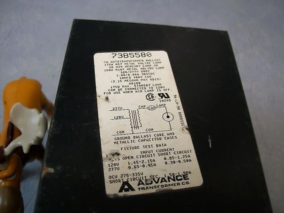 Advance 73B5580 Transformer Ballast w/ Aerovox Capacitor - Image 2 of 3