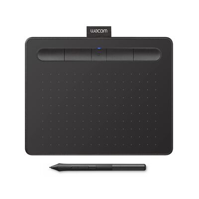 Wacom Intuos Small Bluetooth Graphics Drawing Tablet, 4 Customizable ExpressKeys
