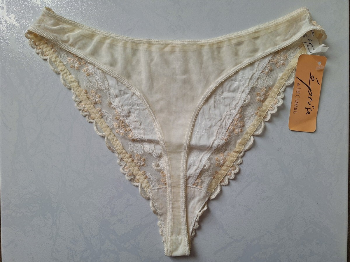 String Lise Charmel Taille 46 - Modèle Lilas Nacré, Réf. 10001 - Neuf Avec étiquettes