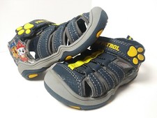 Nickelodeon Paw Patrol Toddler Boy's Sandal Sz Small 5/6 Light-Up Shoes Blue EUC