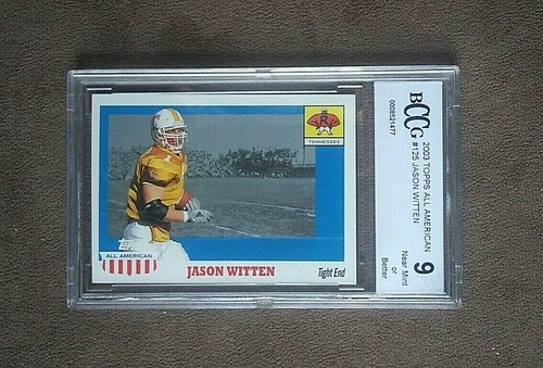 2003 Topps All American Jason Witten Rookie Card 125 BCCG Graded 9 NM 