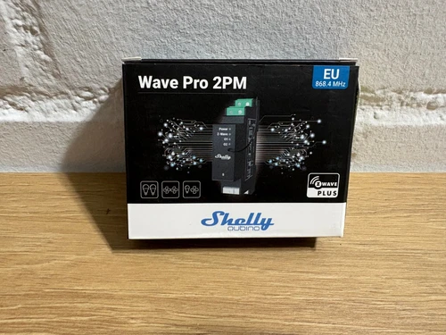 Shelly Wave Pro 2PM  Hutschienenrelais  Z-Wave