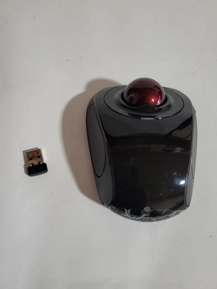 Kensington Orbit Wireless Trackball with Scroll Ring - Black-Red (K70990WW), - Image 2 of 4