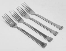 Four WMF FACEON Cromargan Stainless 18/8 Korea Glossy Dinner Forks